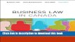 Books Business Law in Canada, Tenth Canadian Edition Plus MyBusLawLab with Pearson eText -- Access