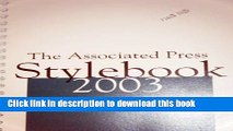 Books Associated Press Stylebook and Briefing on Media Law Free Download