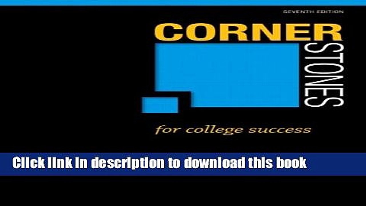 Ebook Cornerstones for College Success Plus NEW MyStudentSuccessLab 2012 Update -- Access Card