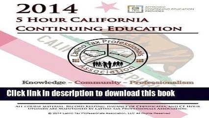 Books 2014 5 Hour California Continuing Education: LTPA English Free Online