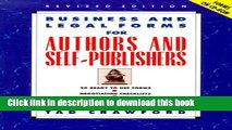 Books Business and Legal Forms for Authors and Self-Publishers Free Online