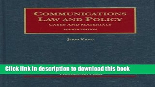 Ebook Communications Law and Policy Free Online