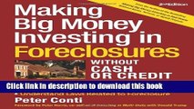 Books Making Big Money Investing In Foreclosures Without Cash or Credit Full Online