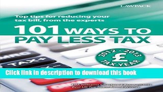 Ebook 101 Ways to Pay Less Tax 2012/13 Full Online