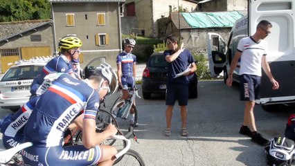 En stage en Maurienne avec l'Equipe de France Espoirs