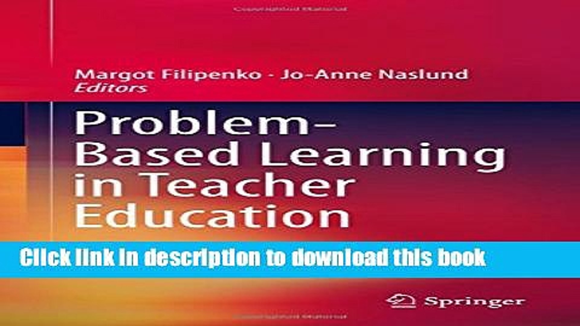 ⁣Books Problem-Based Learning in Teacher Education Free Online