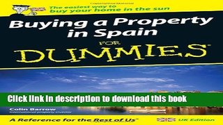 Books Buying a Property in Spain For Dummies Free Online