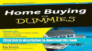 Books Home Buying For Dummies Full Online