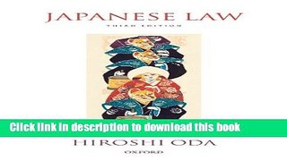 Books Japanese Law Free Download