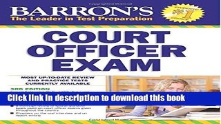 Ebook Barron s Court Officer Exam, 3rd Edition Full Online