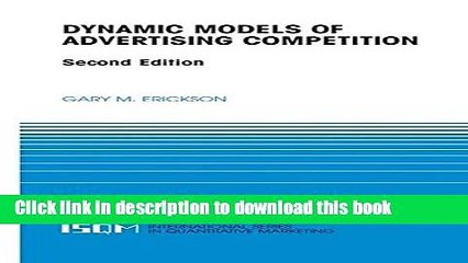 Ebook Dynamic Models of Advertising Competition (International Series in Quantitative Marketing)