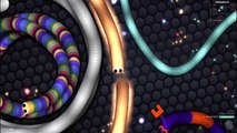 Slither.io BOTS HACK- Tiny Snake Trolling Longest Snake In Slitherio!