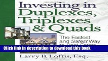 Books Investing in Duplexes, Triplexes, and Quads: The Fastest and Safest Way to Real Estate