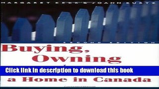 Ebook Buying, Owning and Selling a Home in Canada Free Online
