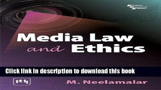 Ebook Media Law and Ethics Full Download