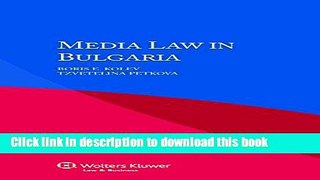 Ebook Media Law in Bulgaria Free Online