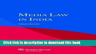 Ebook Media Law in India Free Download