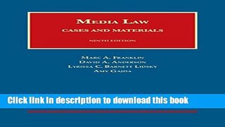 Books Media Law: Cases and Materials Full Online
