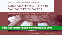 Books Leading the Campaign: Advancing Colleges and Universities (American Council on Education