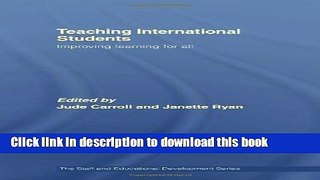 Books Teaching International Students: Improving Learning for All (SEDA Series) Free Online
