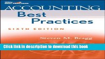 Books Accounting Best Practices (Wiley Best Practices) Free Online