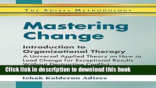 Ebook Mastering Change - Introduction to Organizational Therapy Full Online