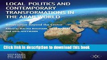 Books Local Politics and Contemporary Transformations in the Arab World: Governance Beyond the