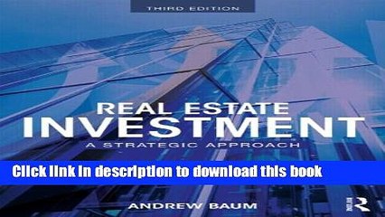 Ebook Real Estate Investment: A Strategic Approach Full Download