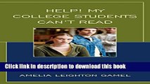 Ebook Help! My College Students Can t Read: Teaching Vital Reading Strategies in the Content Areas