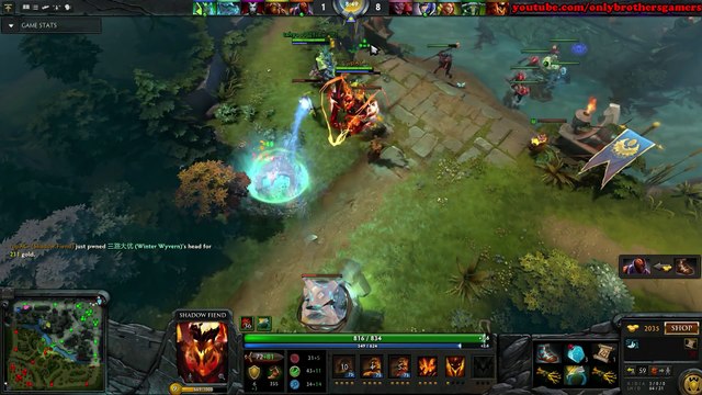Dota 2 - SumaiL 7500 MMR Plays Shadow Fiend - Ranked Match Gameplay