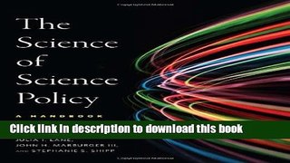 Books The Science of Science Policy: A Handbook Free Online