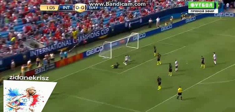 Franck Ribery Amazing Save HD - Inter Milan vs Bayern Munich - International Champions Cup - 30/07/2016