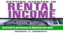 Books Getting Started in Rental Income Free Online
