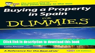 PDF  Buying a Property in Spain For Dummies  Free Books