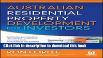 Download  Australian Residential Property Development for Investors  Online