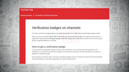 How Verification Works On YouTube