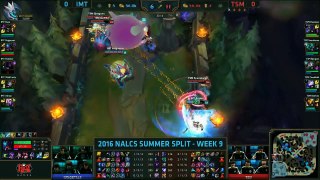 Recap, Highlights and Sounds of the Game - Week 9 Day 1 of S6 NA LCS Summer 2016!