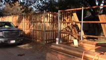 During a fence project with Mckinney Contractors
