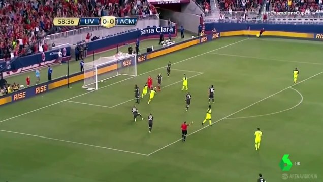 Divock Origi amazing Goal Liverpool vs AC Milan - International Champions Cup 2016