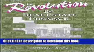 Ebook The Revolution In Real Estate Finance Free Online