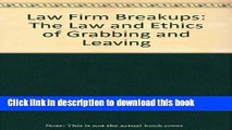Ebook Law Firm Breakups Full Online