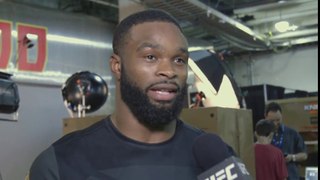 Tyron Woodley After Fight Winning  Backstage Interview - HD Highlights