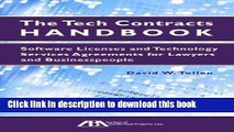 Books The Tech Contracts Handbook: Software Licenses and Technology Services Agreements for