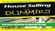 Ebook House Selling For Dummies Full Download