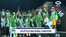 Entrega de trofeos · ATLÉTICO NACIONAL CAMPEÓN COPA LIBERTADORES 2016
