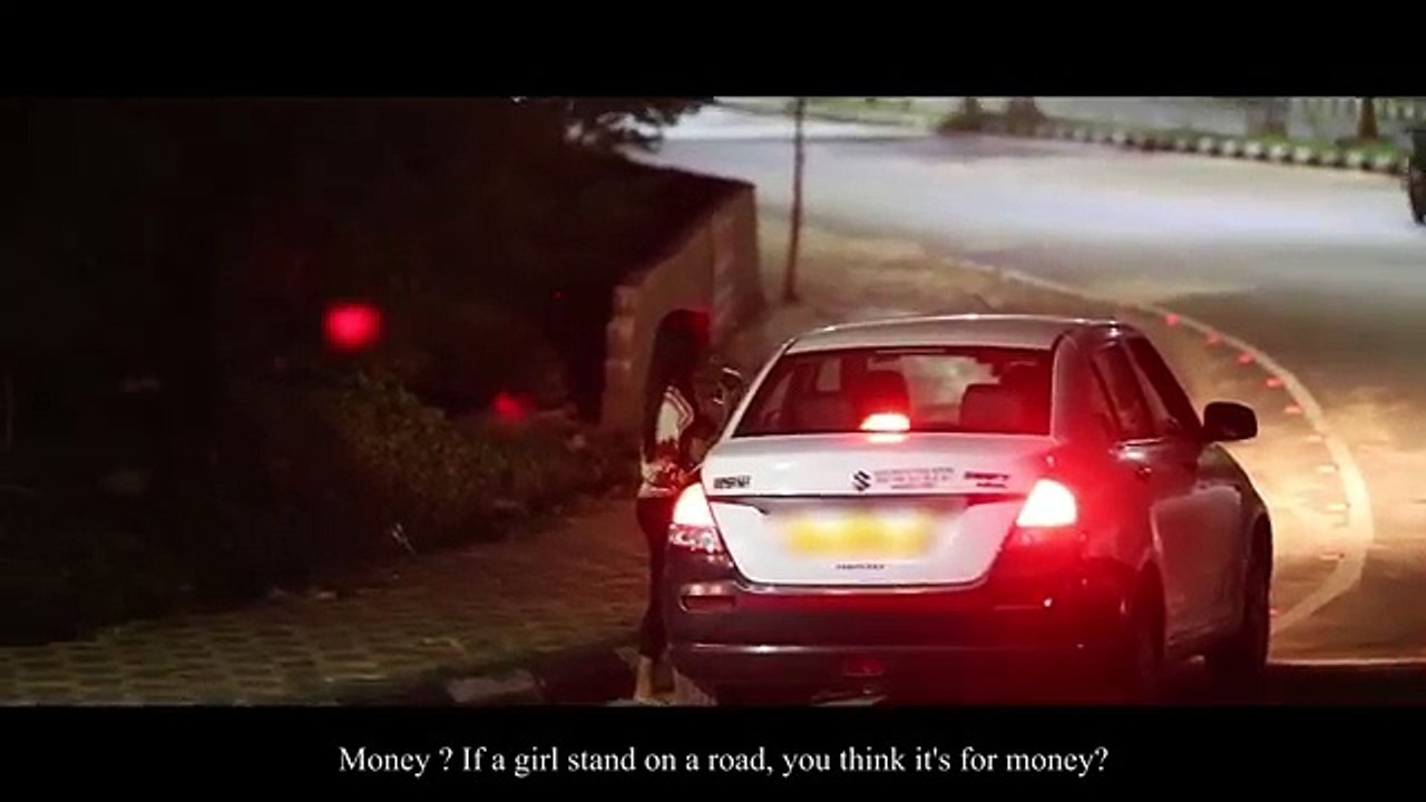 Girl On The Road At Night - Social Experiment II Swagitri
