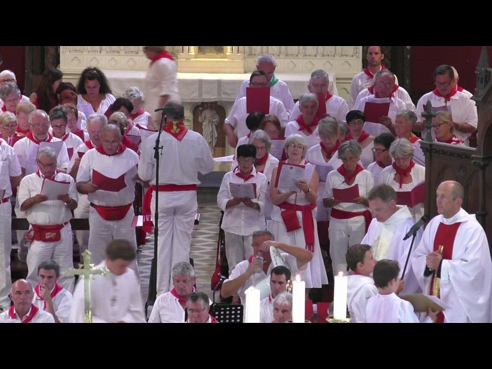 La messe des bandas aux Fêtes de Bayonne 2016