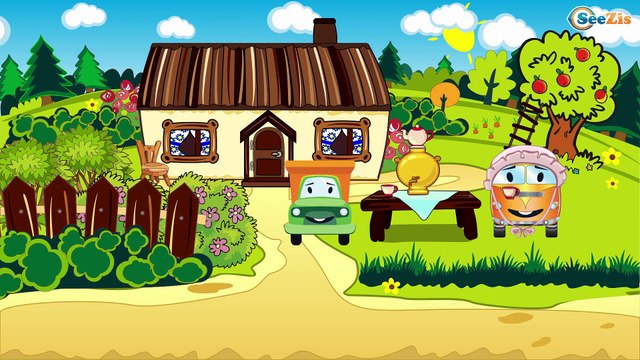 Eğitici çizgi film - Ambulans, Kamyon, Yarış Arabası ve Polis Arabası - Akıllı Arabalar