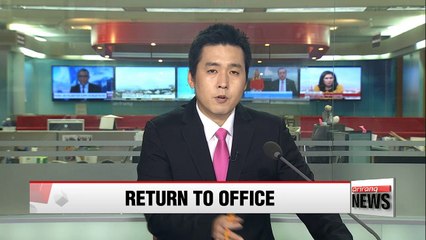 President Park returns to office on August 1 after vacation