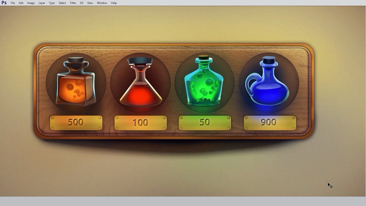 How to Design Game Icons: 03 - Interface  Design Experiments